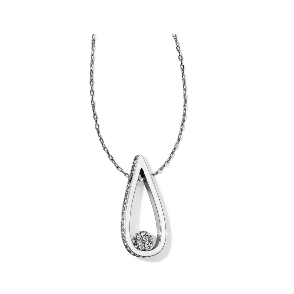 Brighton "CHARA ELIPSE" Elegant Teardrop w Swarovski Crystal Ball & Sides!